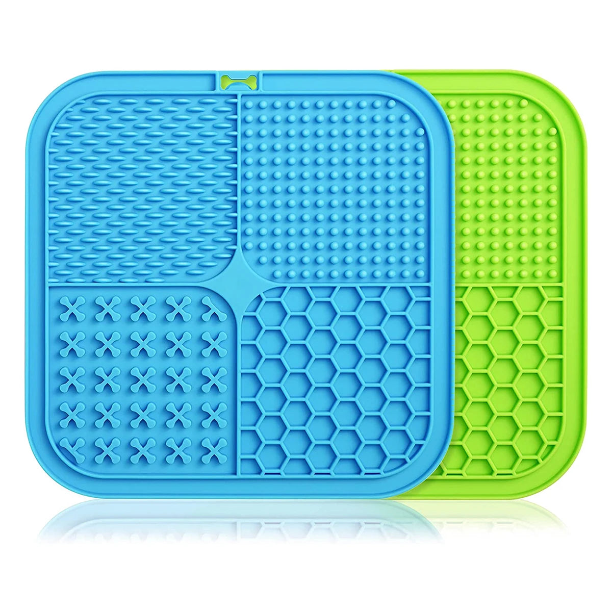 Dog Lick Mat with Suction Cups Slow Feeders Licking Pet Anxiety Relief Cat Training for Food, Yogurt, Peanut Butter